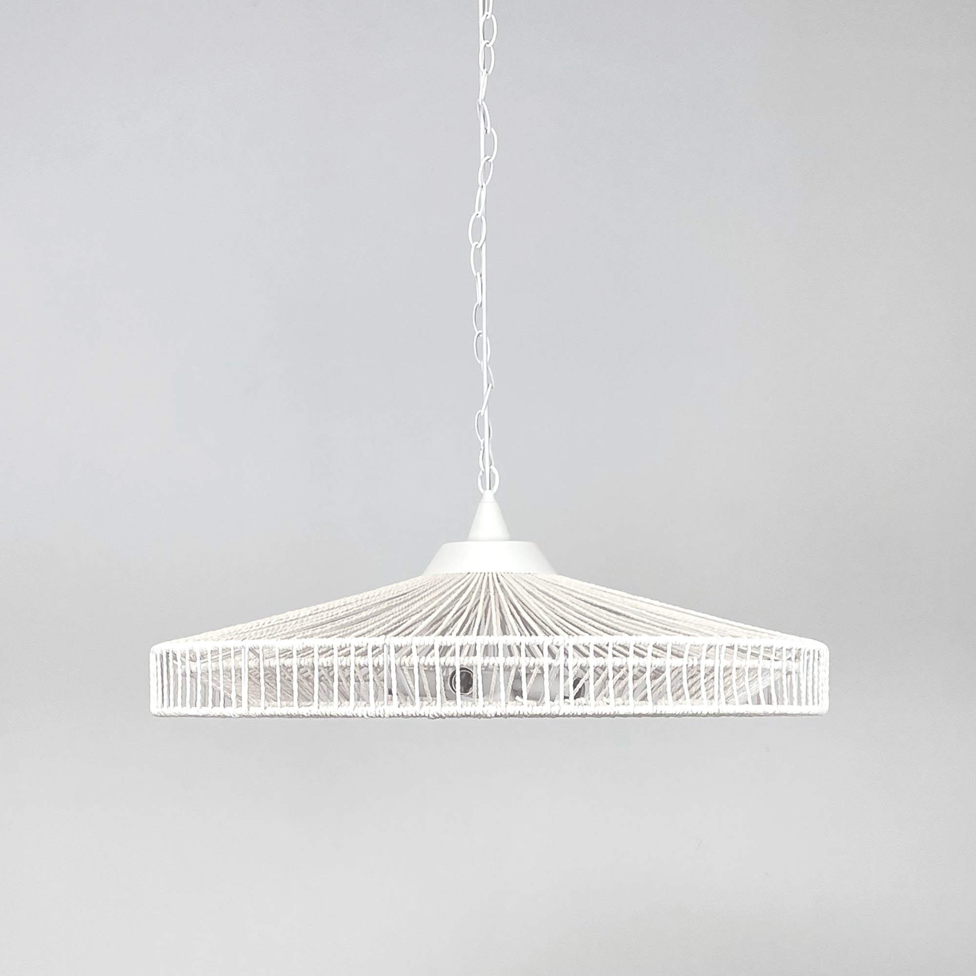 Portman White Rope Pendant Light | Contemporary Ceiling Fixture