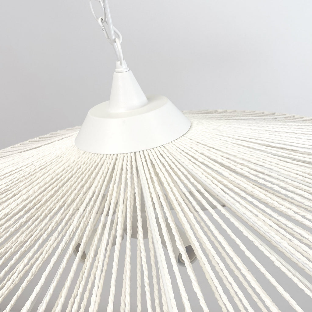 Portman White Rope Pendant Light | Contemporary Ceiling Fixture