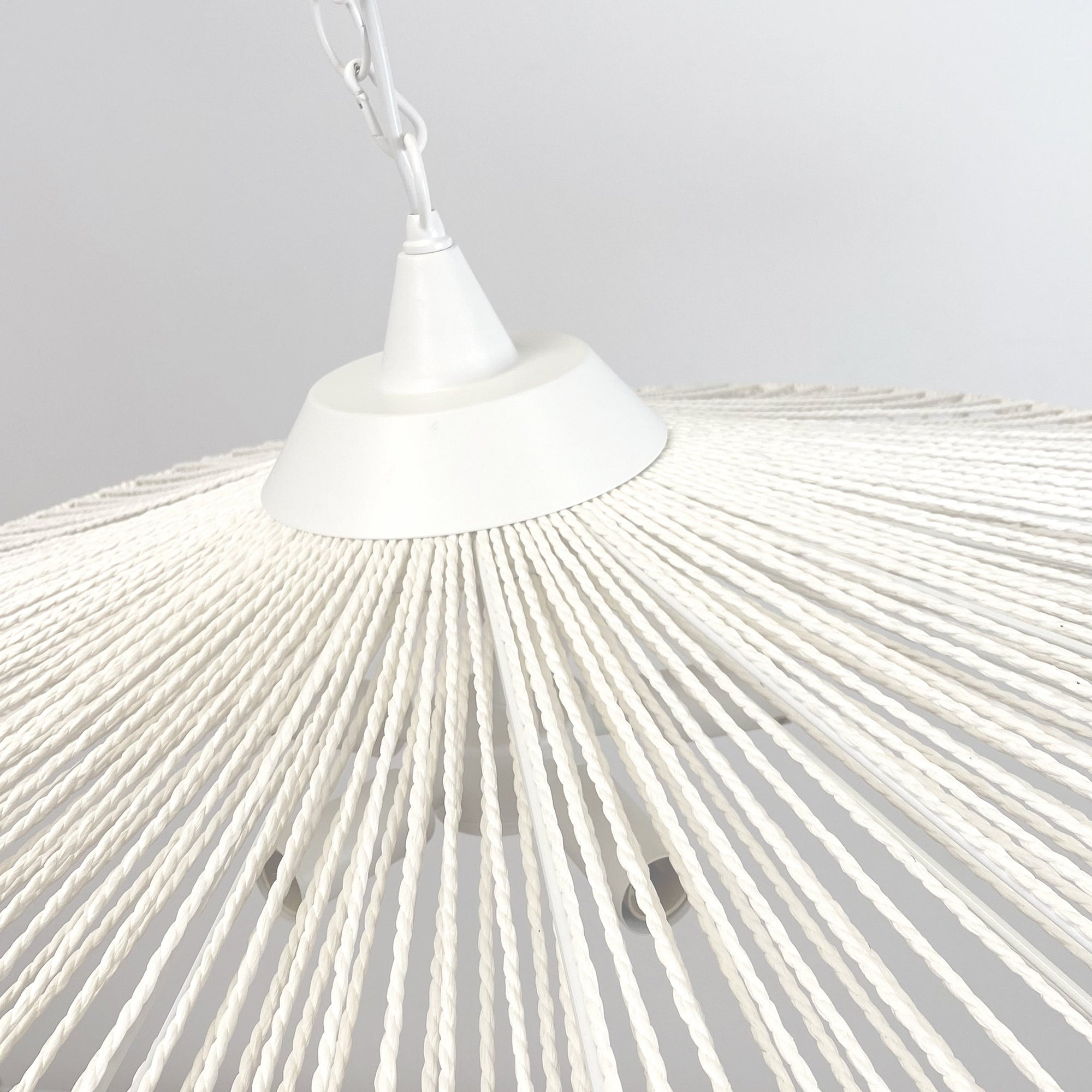 Portman White Rope Pendant Light | Contemporary Ceiling Fixture