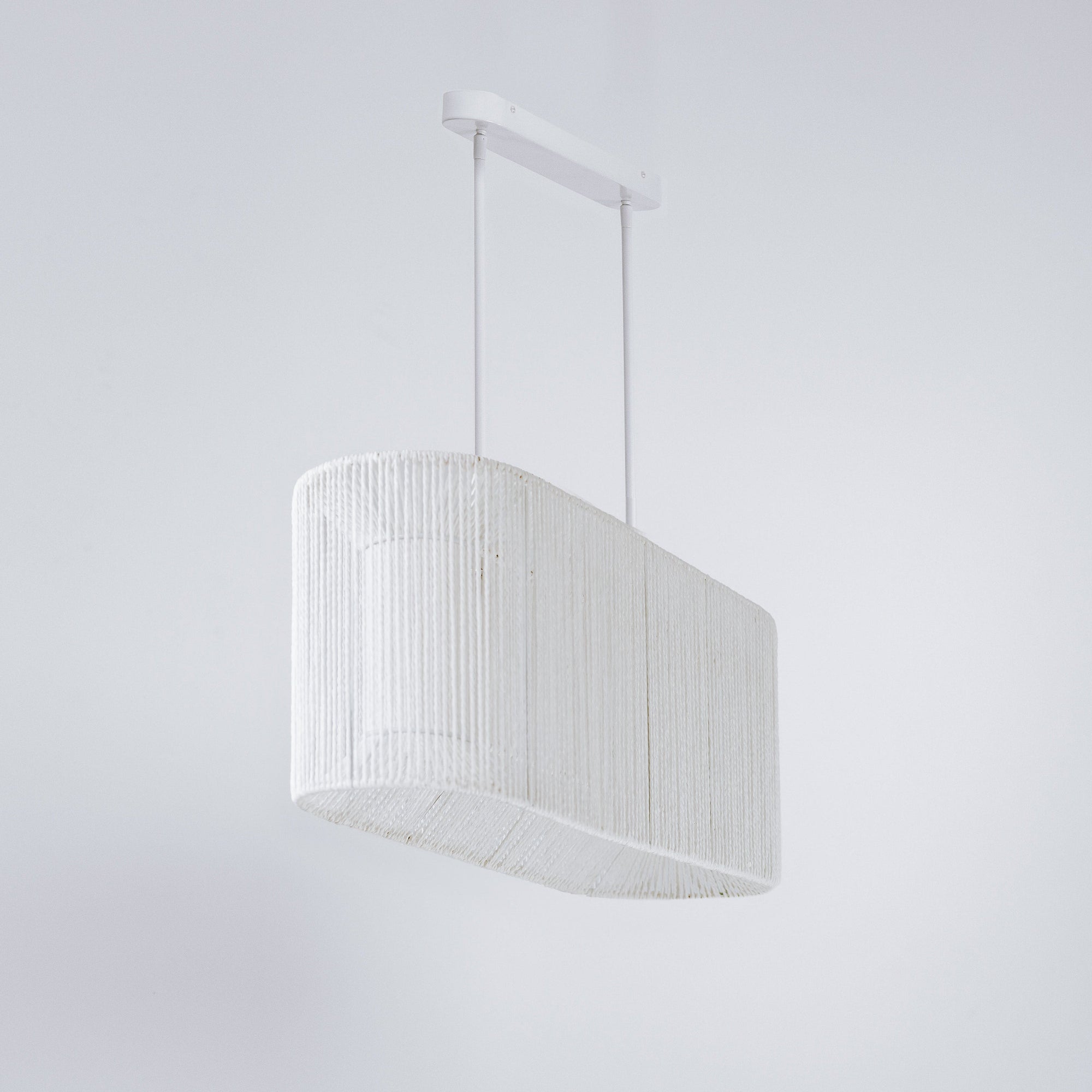 Elphin White Rope Pendant Light - Stylish Dining Illumination