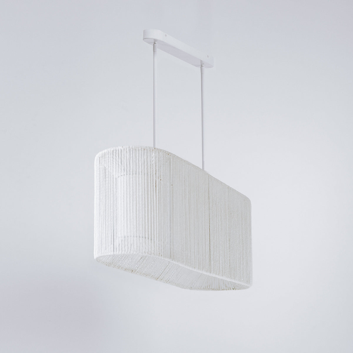 Elphin Dining Rope Pendant Light - White