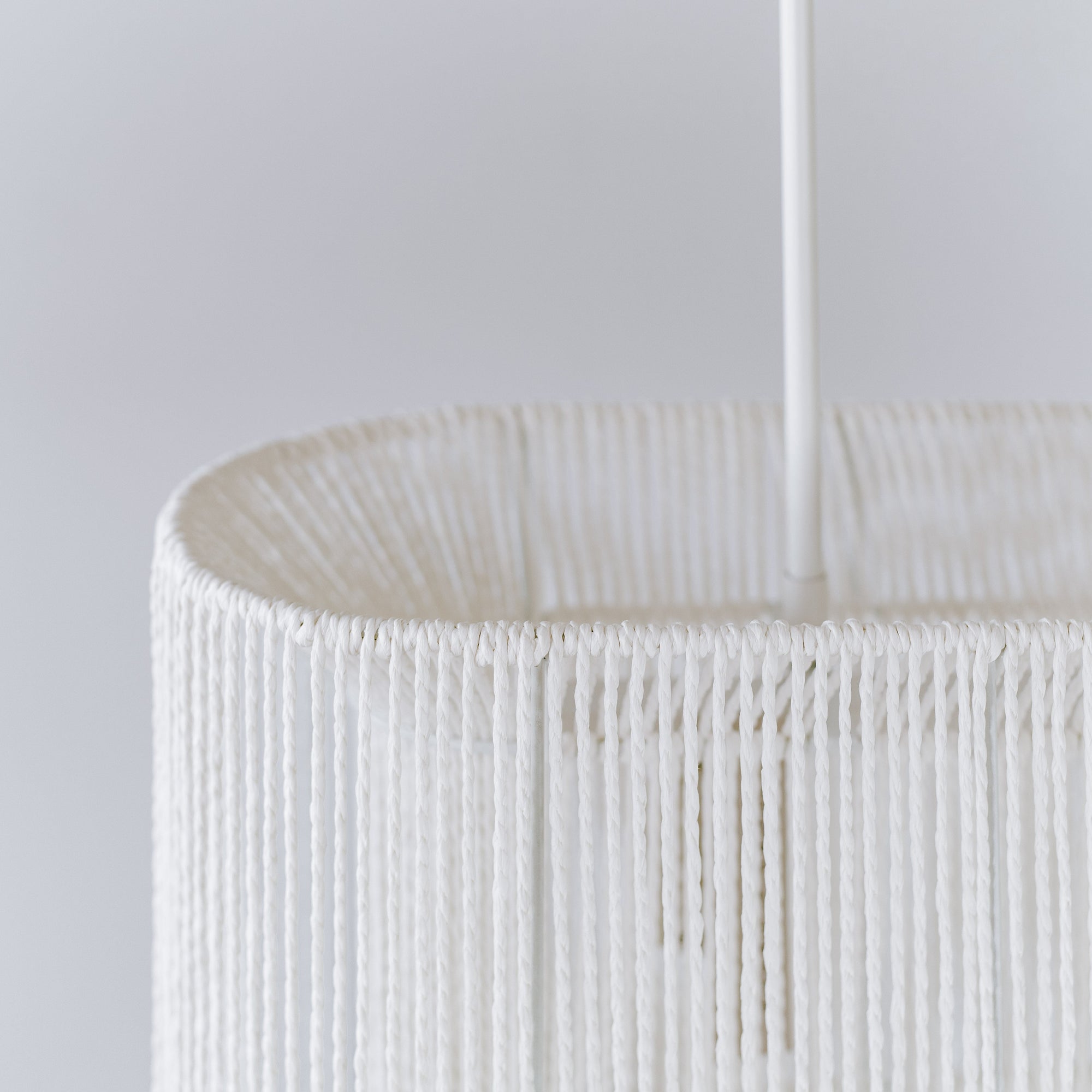 Elphin White Rope Pendant Light - Stylish Dining Illumination