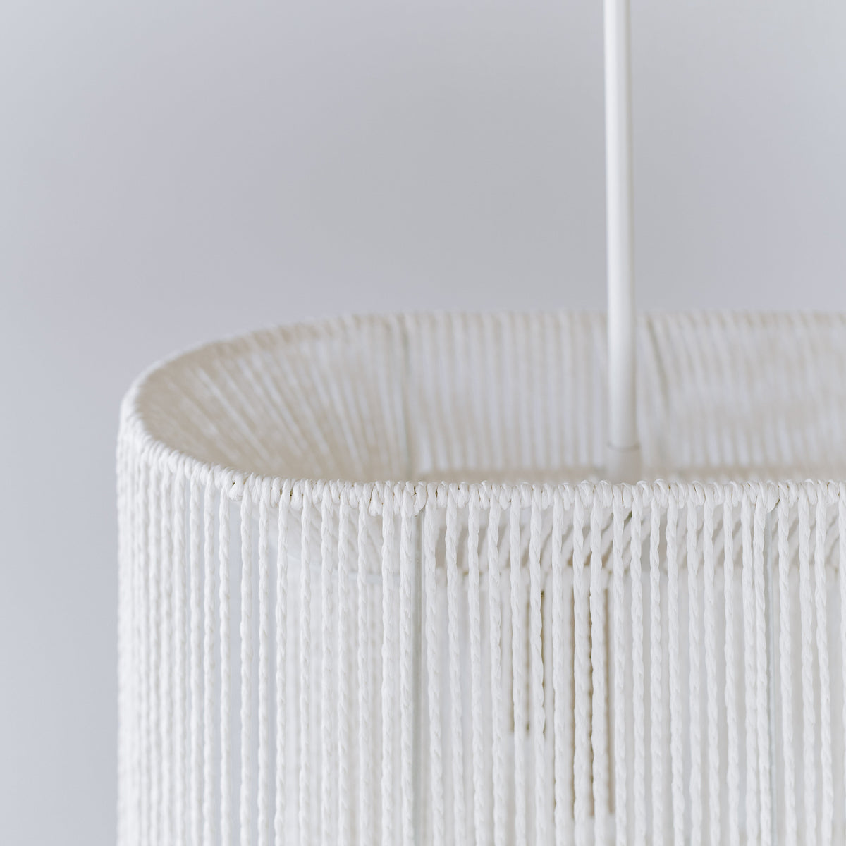 Elphin Dining Rope Pendant Light - White