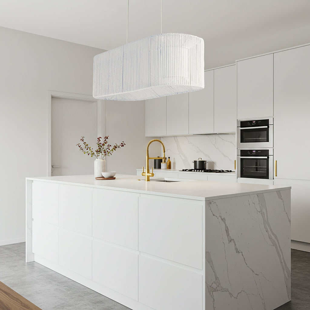 Elphin White Rope Pendant Light - Stylish Dining Illumination