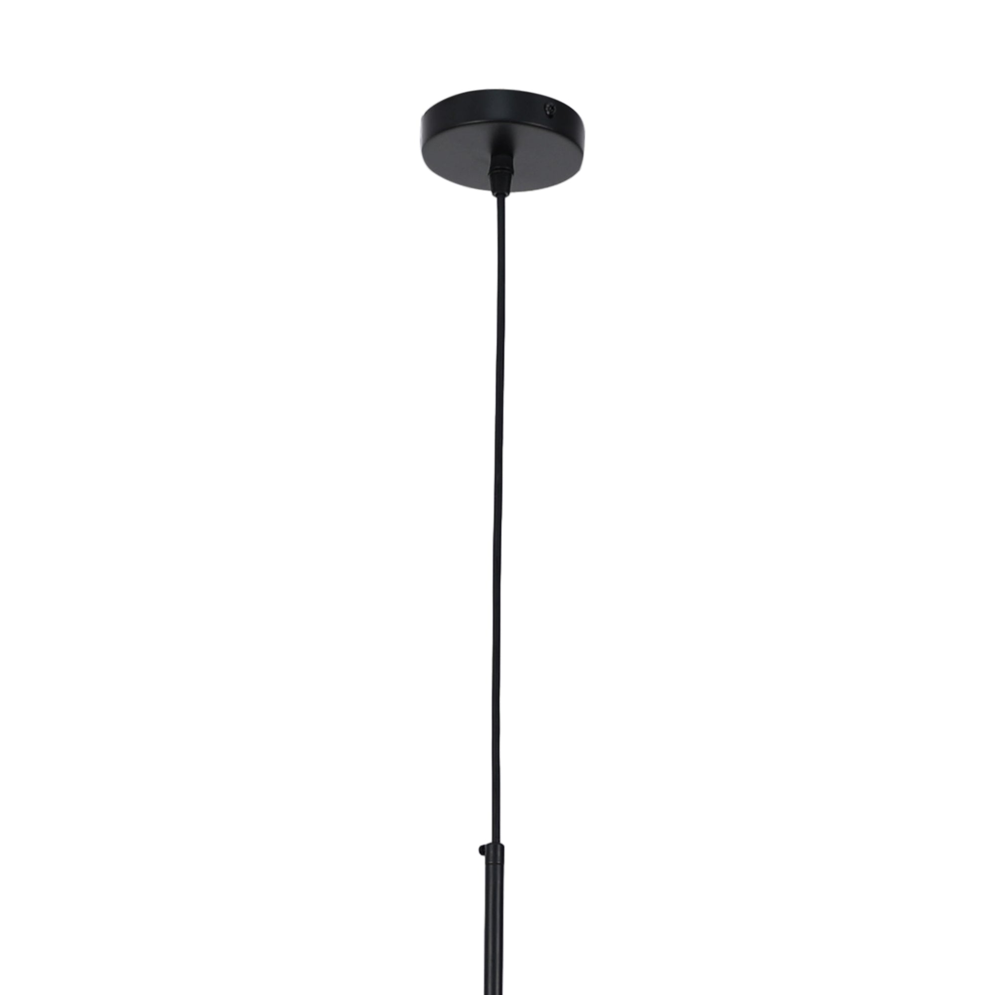 Cora Glass Pendant Light with Black Hardware | Modern Elegance