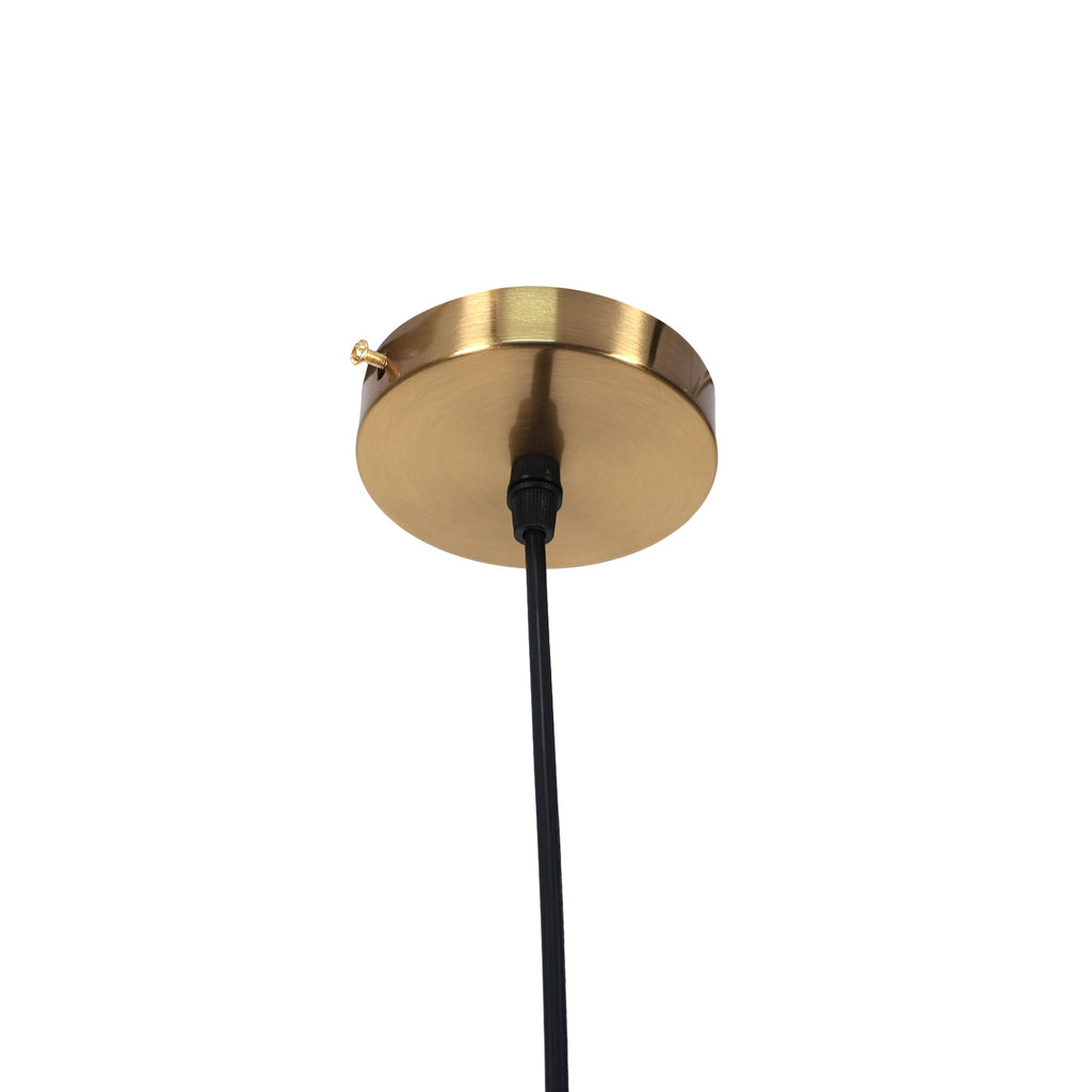 Maya Glass Pendant Light - Modern Elegance with Gold Accents