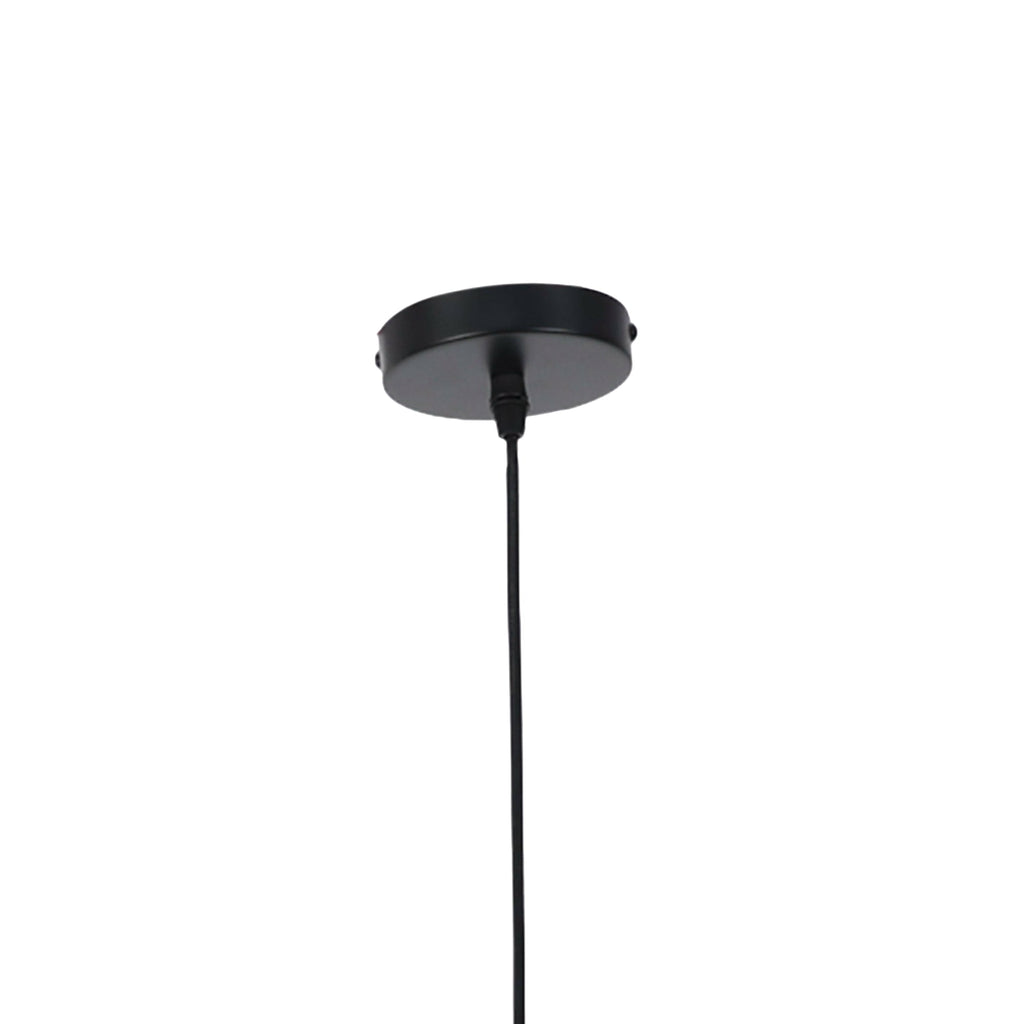 Maya Black Pendant Light - Elegant Glass Shade & Adjustable Cord