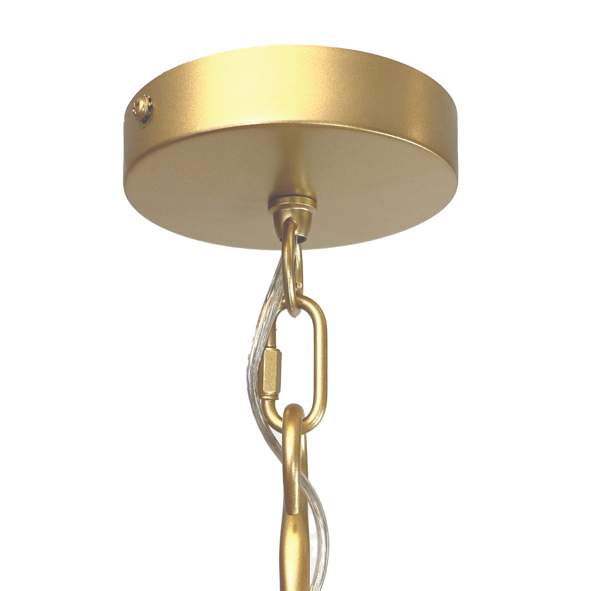 Bailey Gold & White Metal Pendant Light - Elevate Your Space