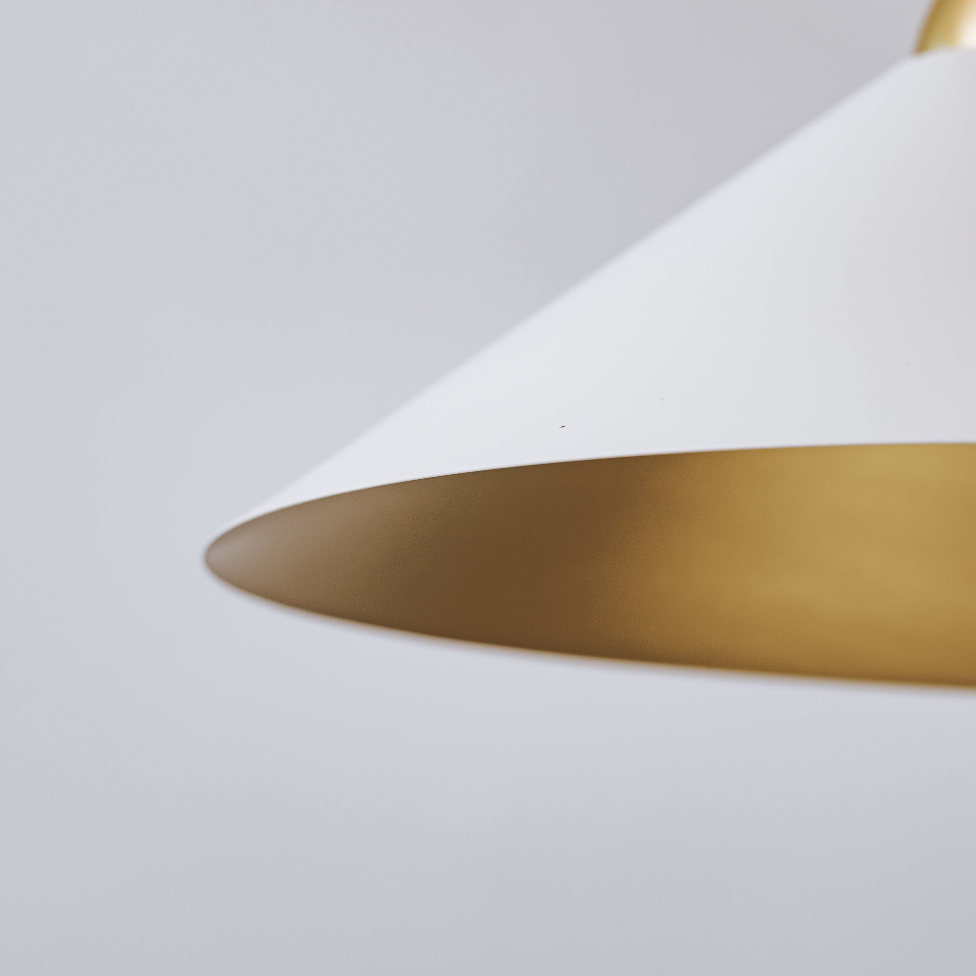 Bailey Gold & White Metal Pendant Light - Elevate Your Space