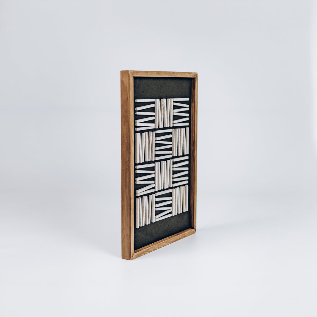 Eco-Friendly Alpine Shadow Wall Art - Unique Ready to Hang Decor 42x62cm