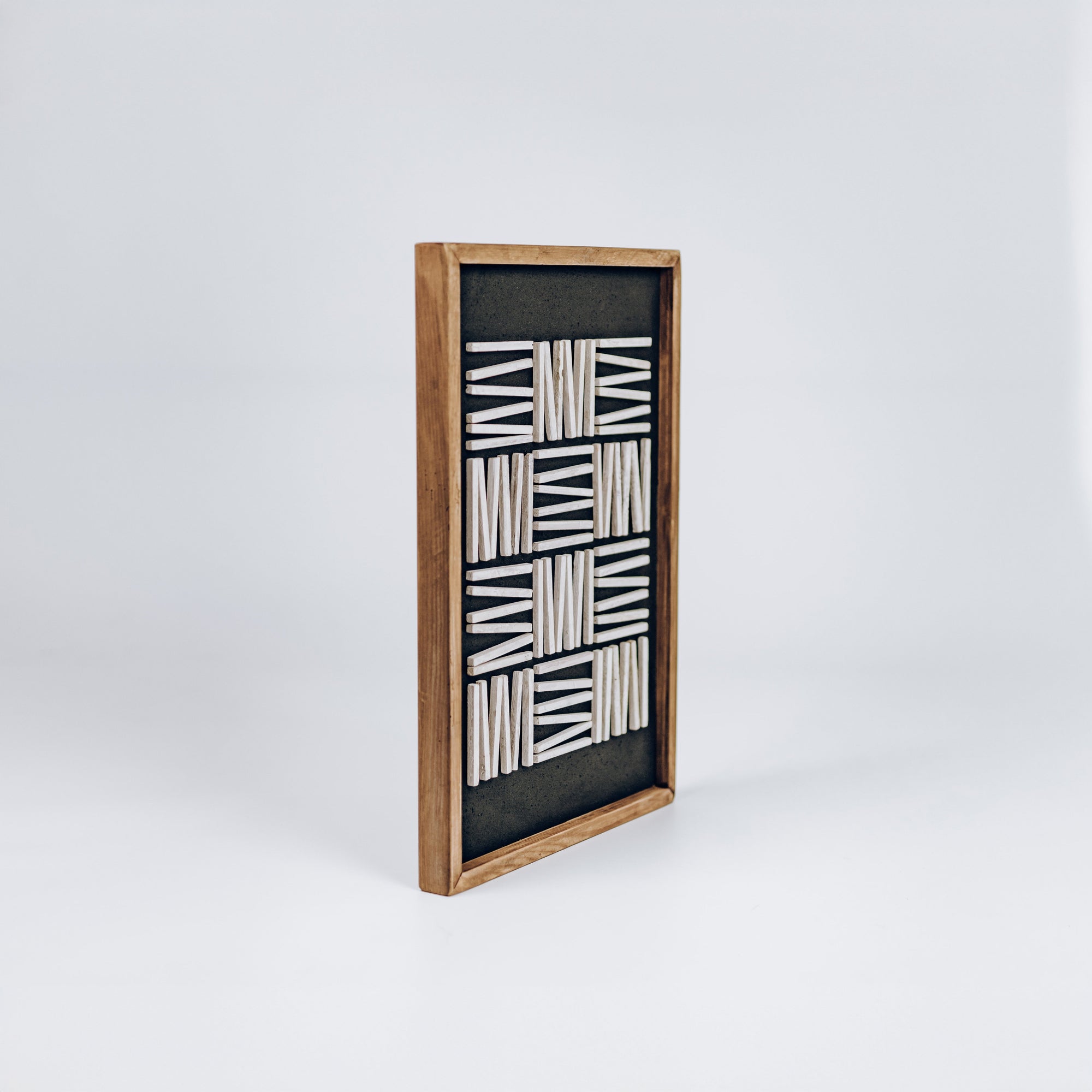 Eco-Friendly Alpine Shadow Wall Art - Unique Ready to Hang Decor 42x62cm
