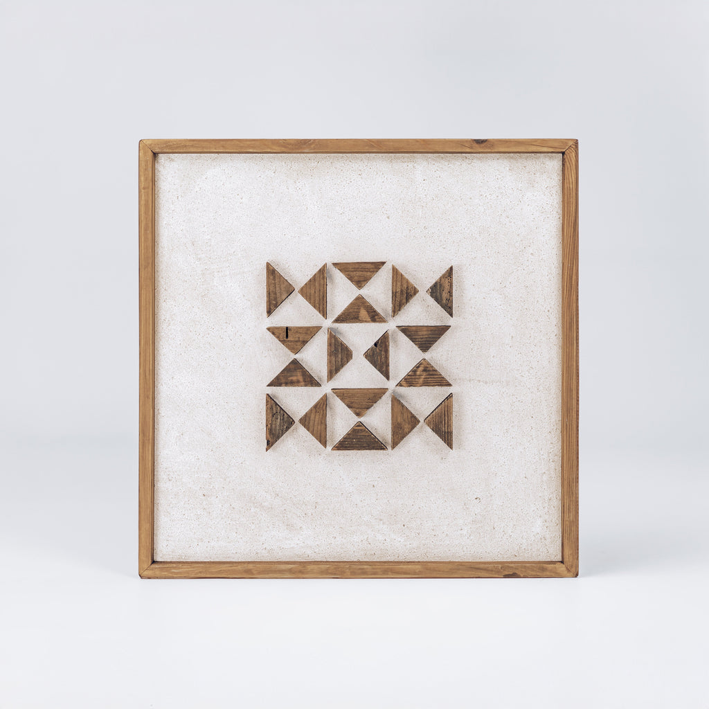 Stunning Elm Square Wall Art - Eco-Friendly, Ready to Hang - 62x62cm