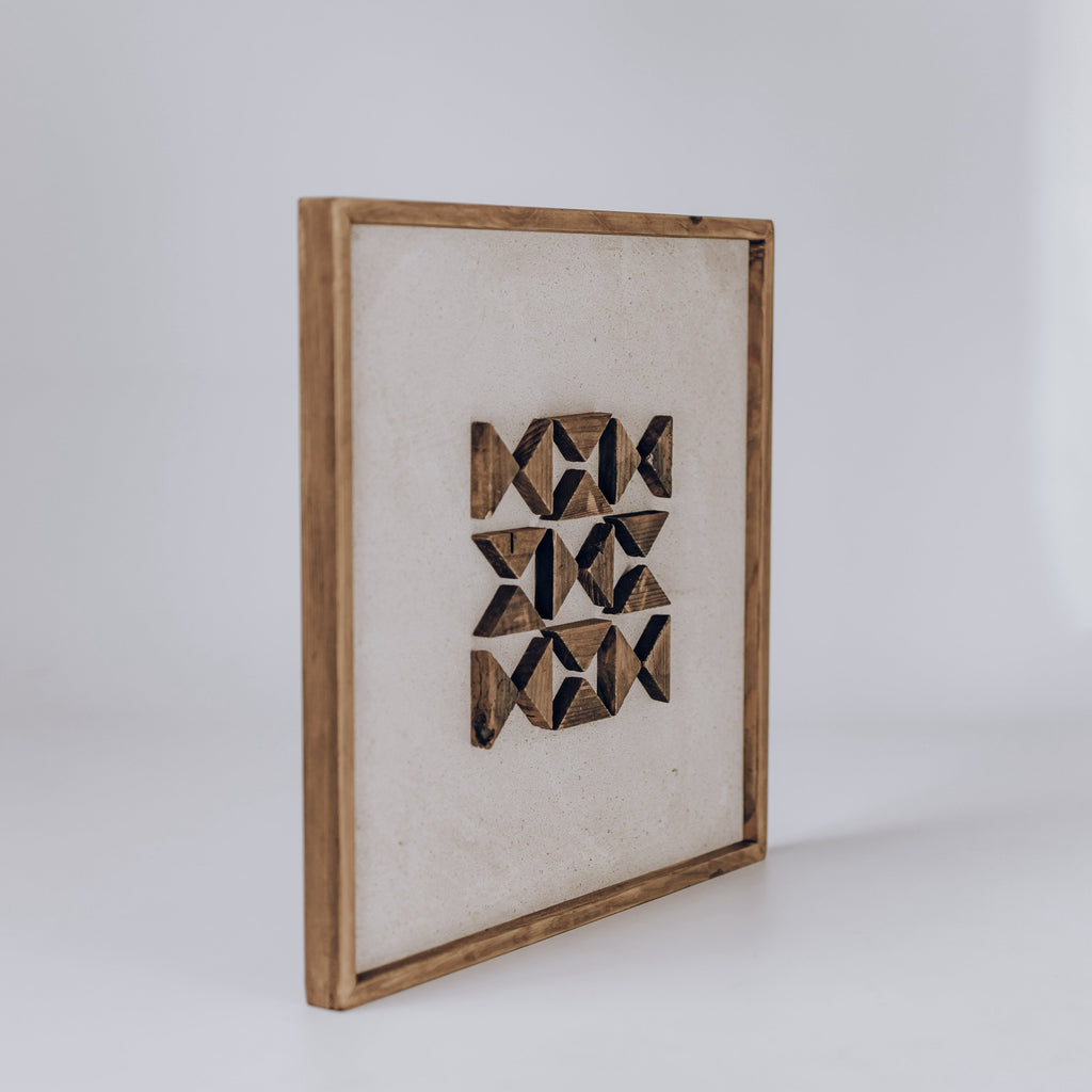 Stunning Elm Square Wall Art - Eco-Friendly, Ready to Hang - 62x62cm
