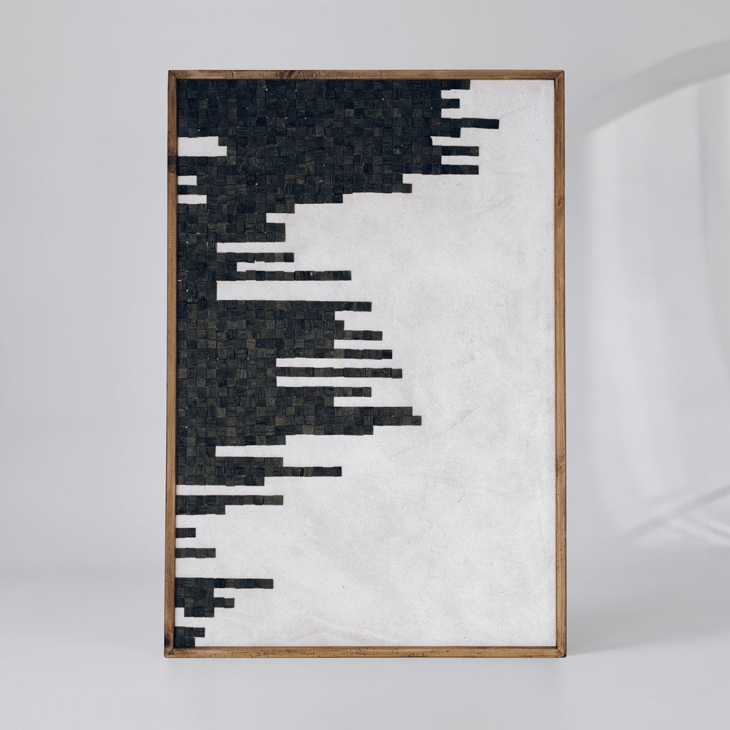 Timbered Contours Ready-to-Hang Wall Art | Eco-Friendly Design 82x122cm