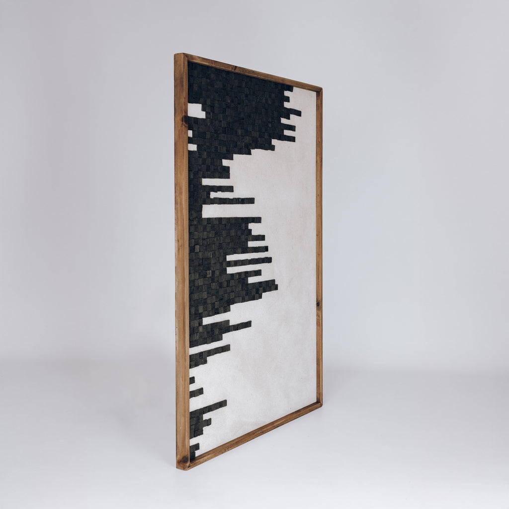 Timbered Contours Ready-to-Hang Wall Art | Eco-Friendly Design 82x122cm