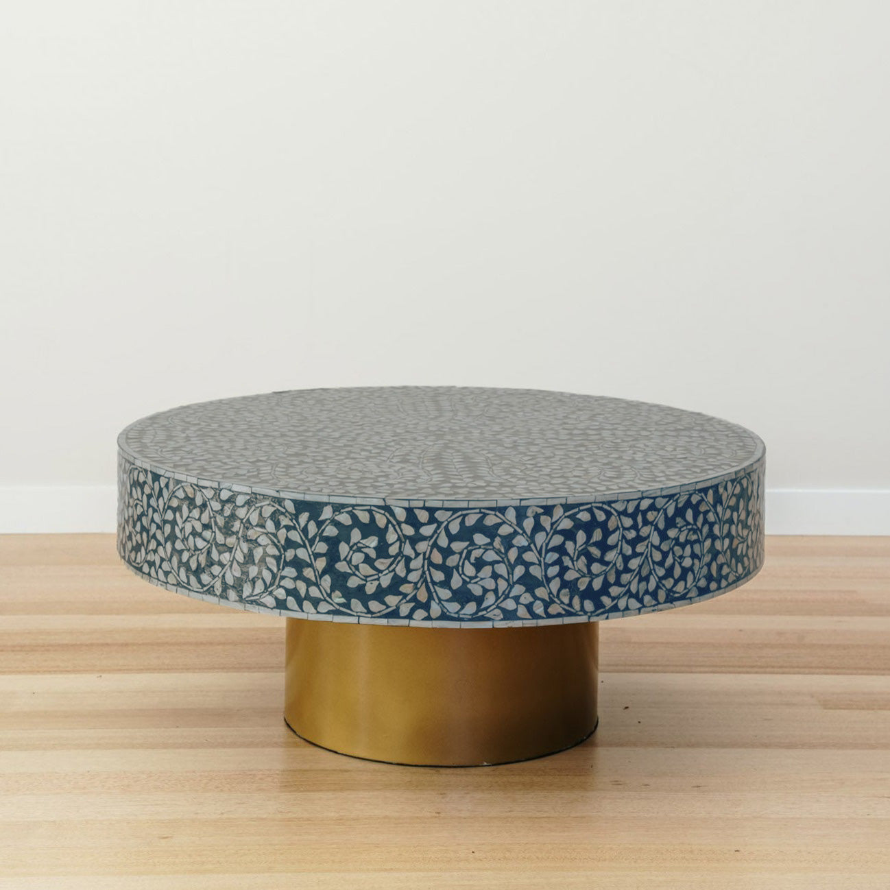 Amelia Mother of Pearl Inlay Coffee Table – Timeless Elegance