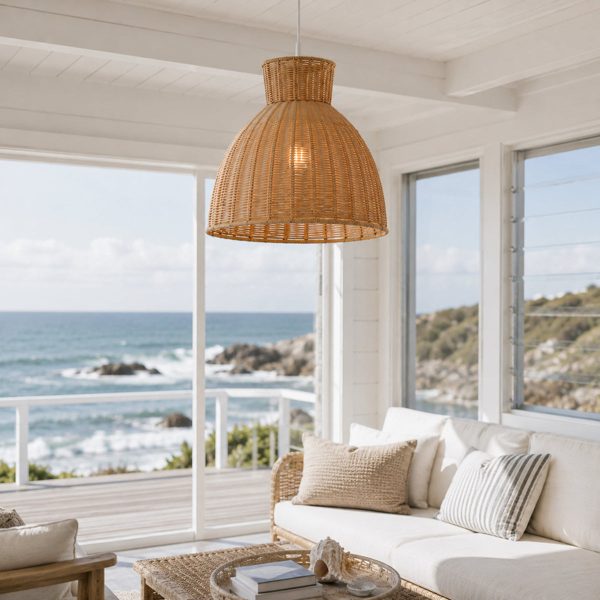 Kellie Rope Pendant Light - Natural