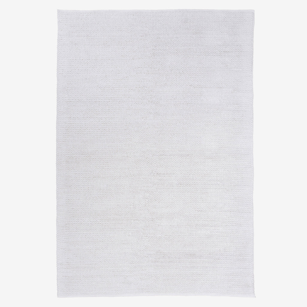 Kiara Handwoven Eco-Friendly Floor Rug in White Tones