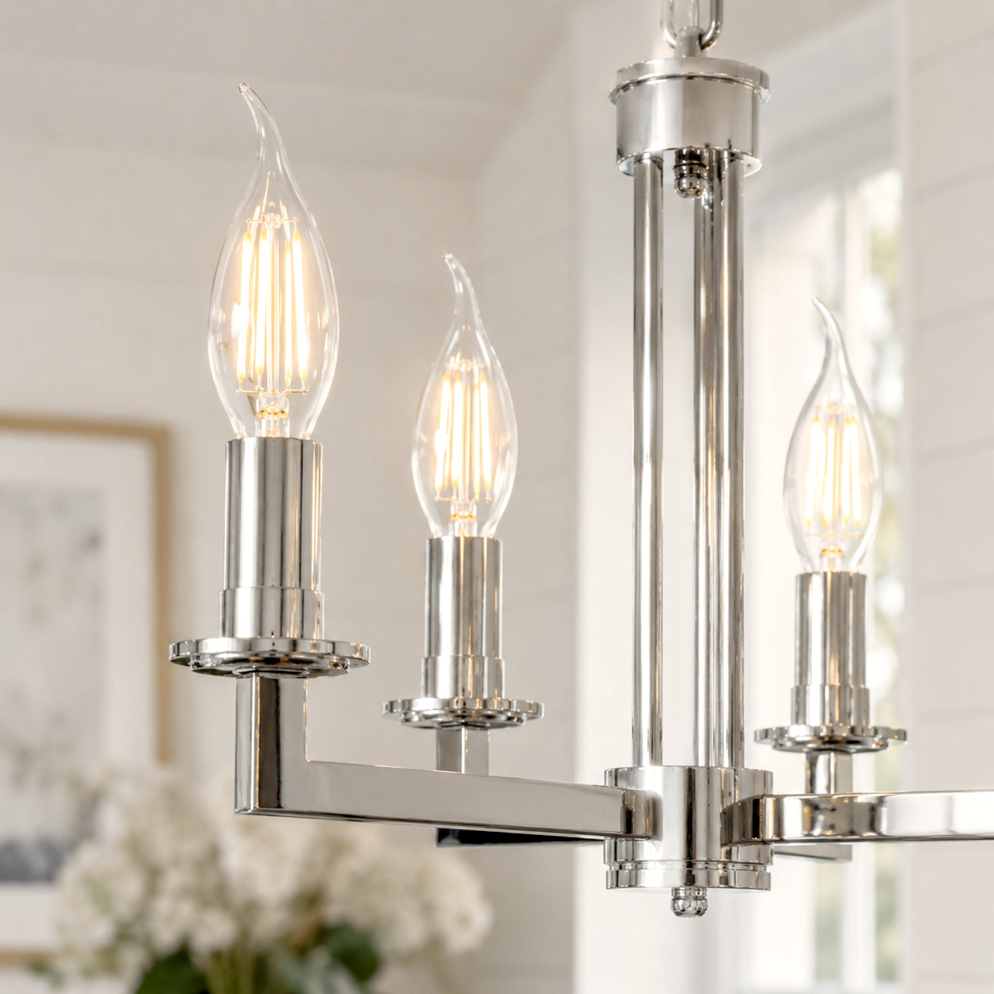 E14 LED Flame Tip Bulb - 4W Warm White Candle Globes for Chic Lighting