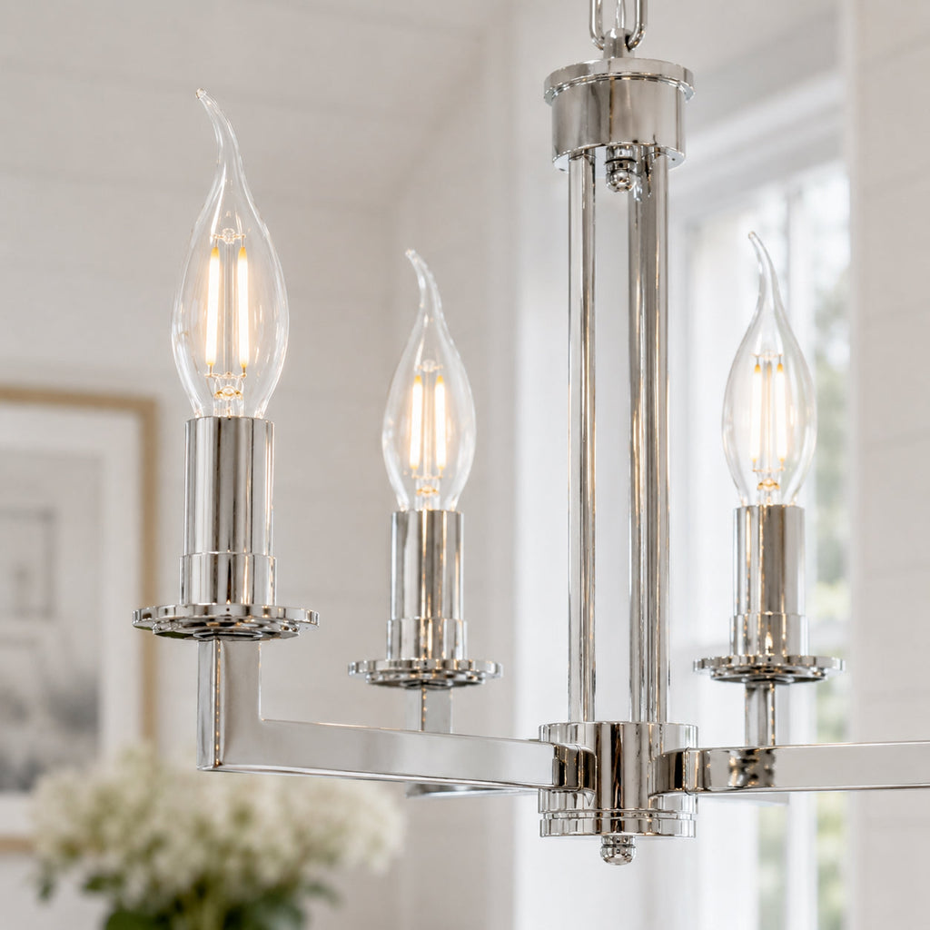 Elegant LED E14 Flame Tip Bulb - Warm White Glow for Chandeliers