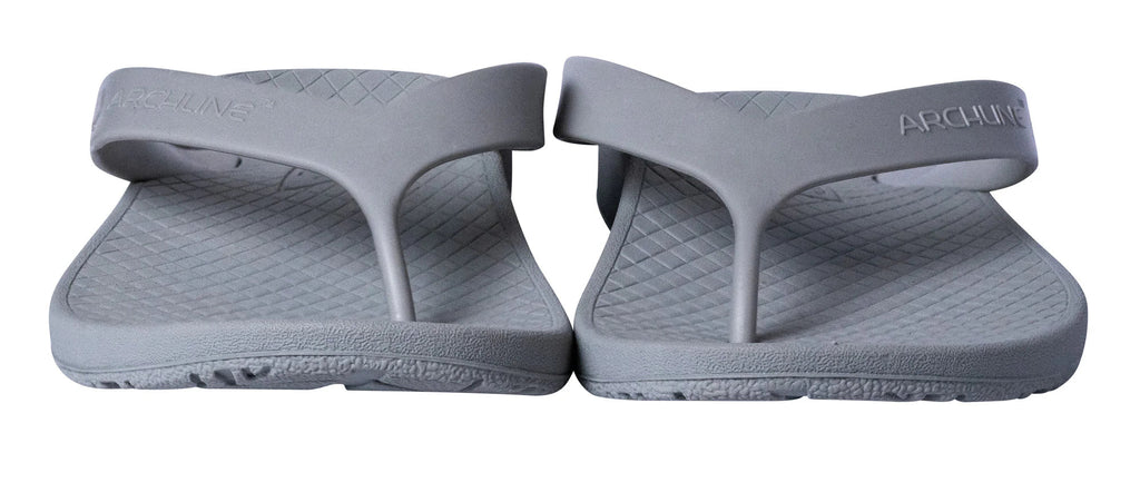 Archline Kids Orthotic Thongs – Supportive Grey Footwear