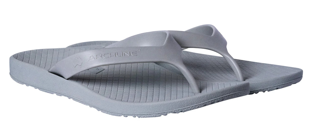 Archline Kids Orthotic Thongs – Supportive Grey Footwear