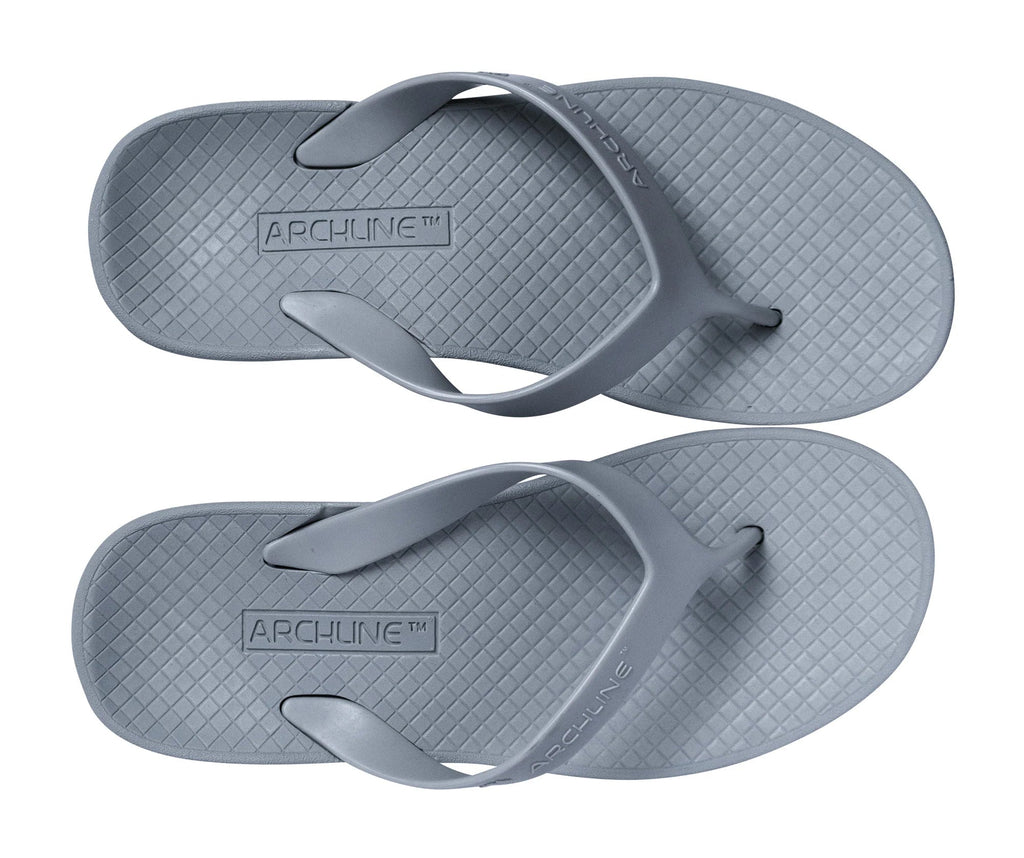 Archline Kids Orthotic Thongs – Supportive Grey Footwear
