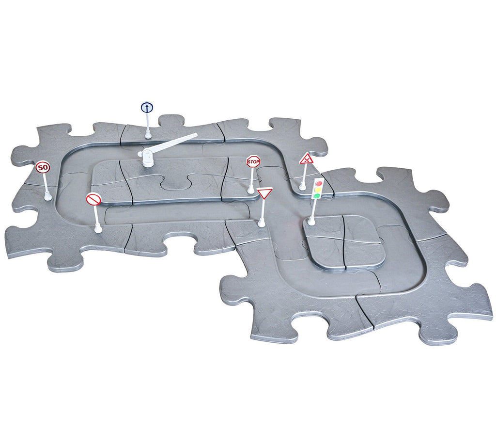 MUFFIK 17-Piece Magnetic Car Track Set - Ultimate STEM Toy for Kids