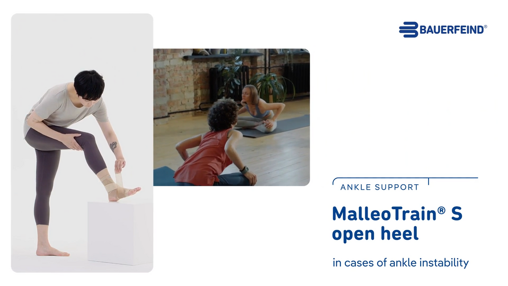 MalleoTrain S Ankle Support - Dynamic Open Heel Brace for Recovery