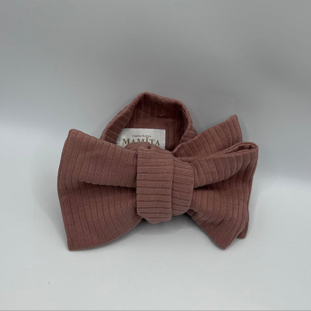 Mamīta Bow Headband - Dusty Pink | Soft, Stylish Baby Accessory