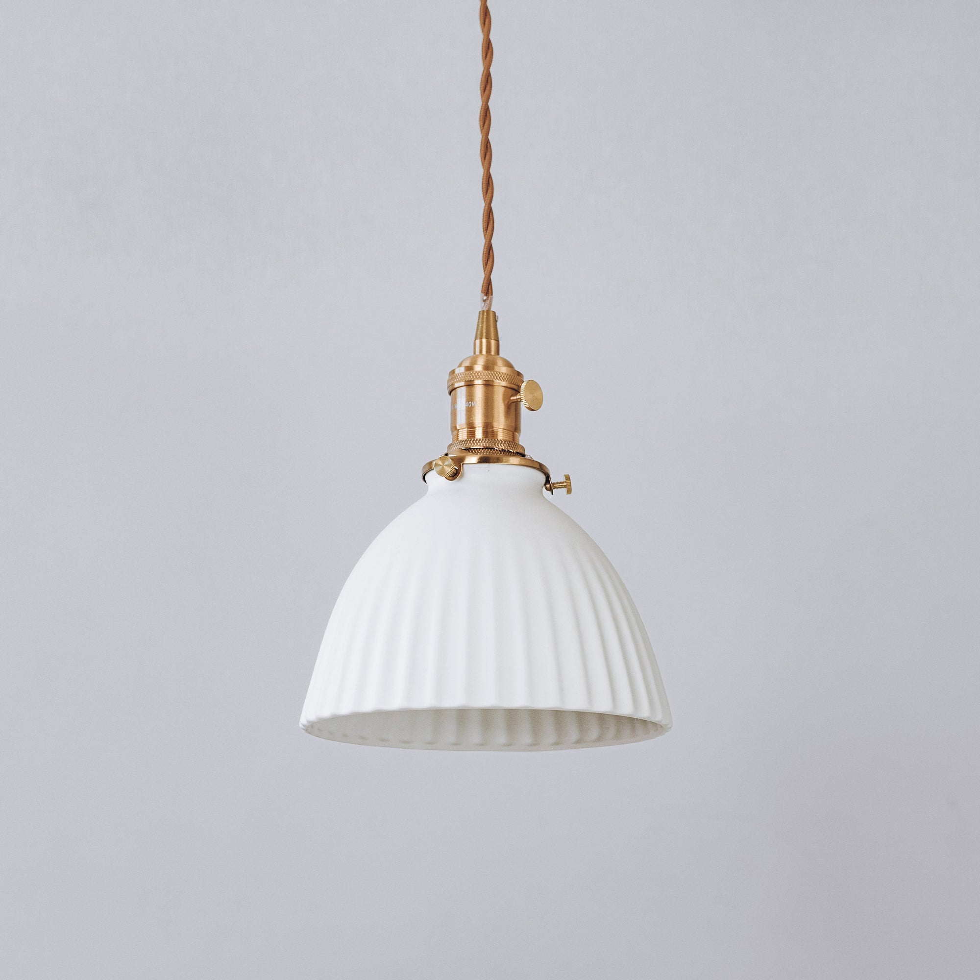 Margot Ceramic Pleated Pendant Light | Elegant Vintage Style