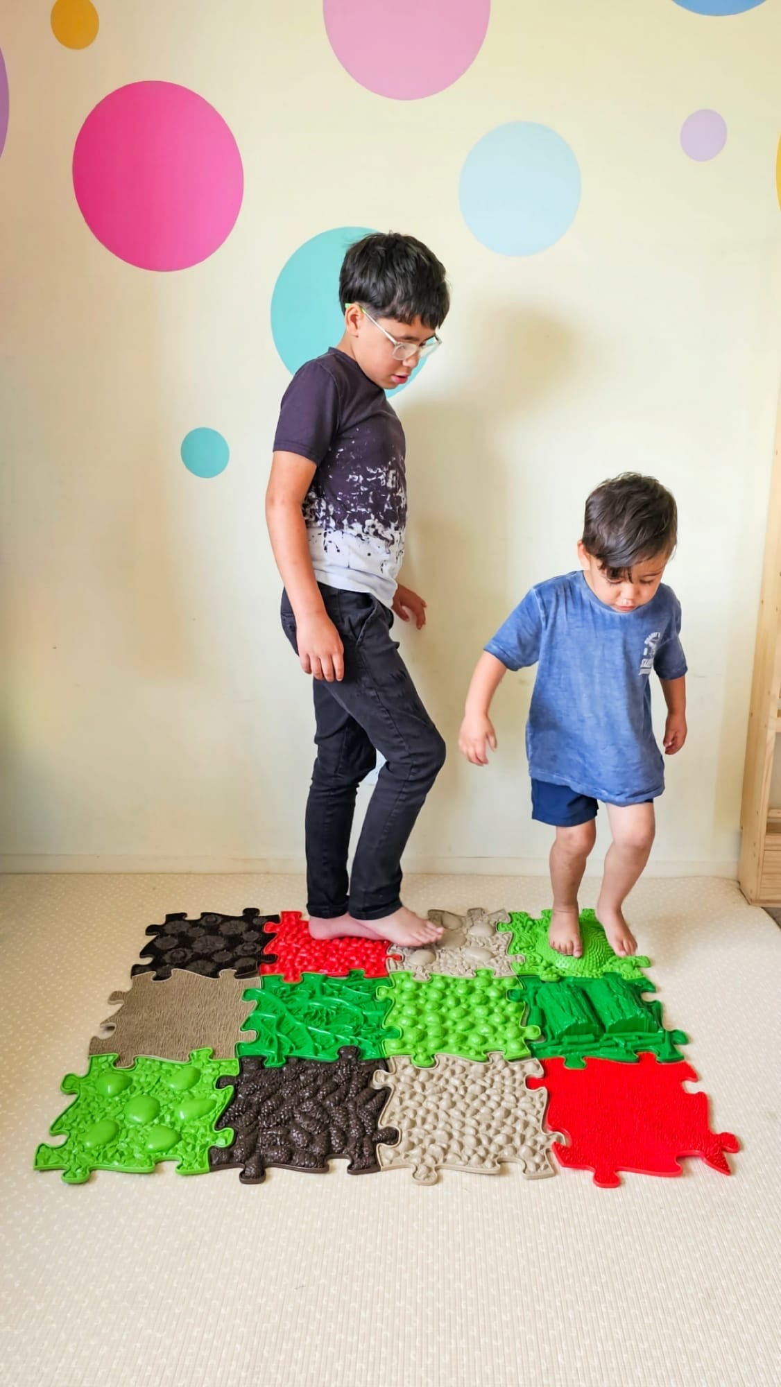 MUFFIK 12-Piece Sensory Playmat Set for Kids and Adults