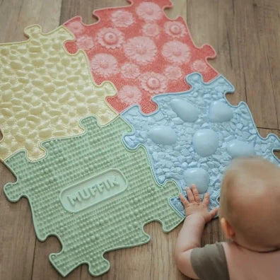 MUFFIK Family Starter Set - 4-Piece Orthopaedic Play Mats