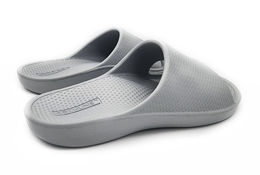 Archline Rebound Arch Support Slides - Comfort & Style in Ash Grey