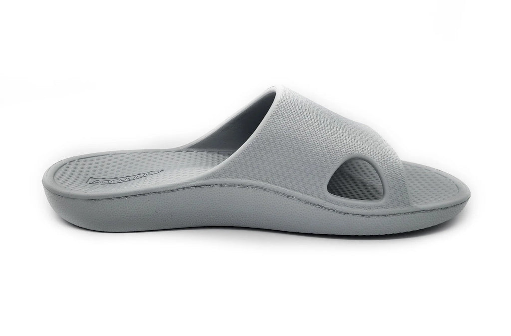 Archline Rebound Arch Support Slides - Comfort & Style in Ash Grey
