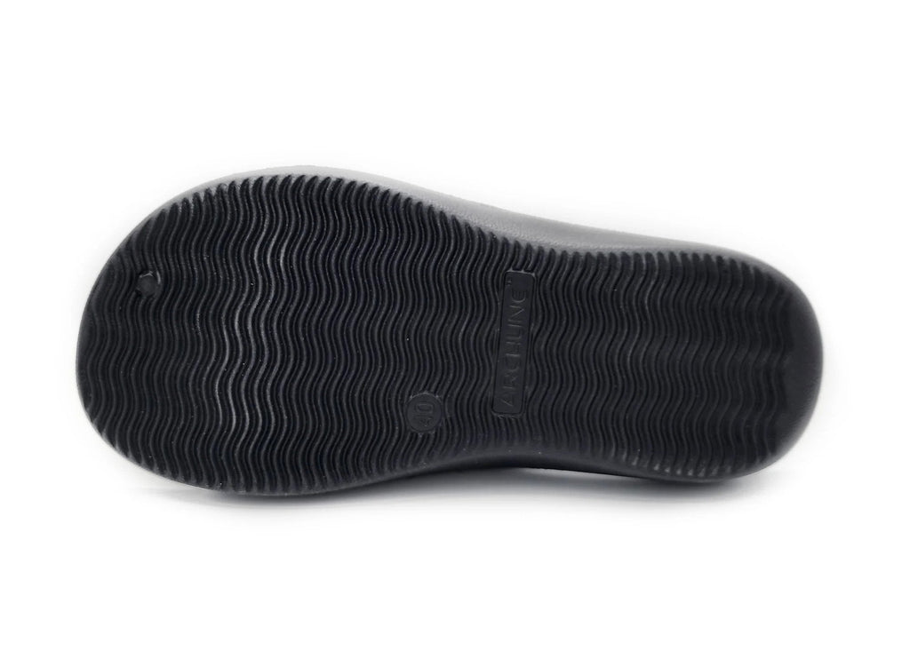 Archline Rebound Black Slides - Ultimate Comfort & Style