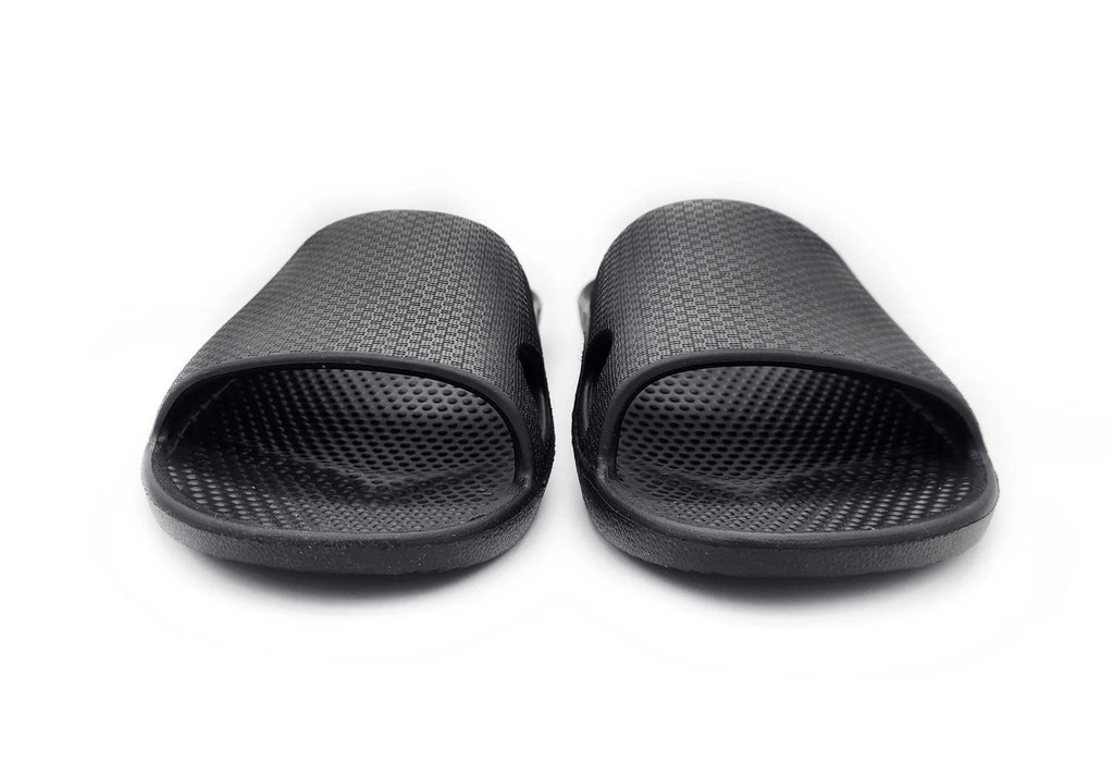 Archline Rebound Black Slides - Ultimate Comfort & Style