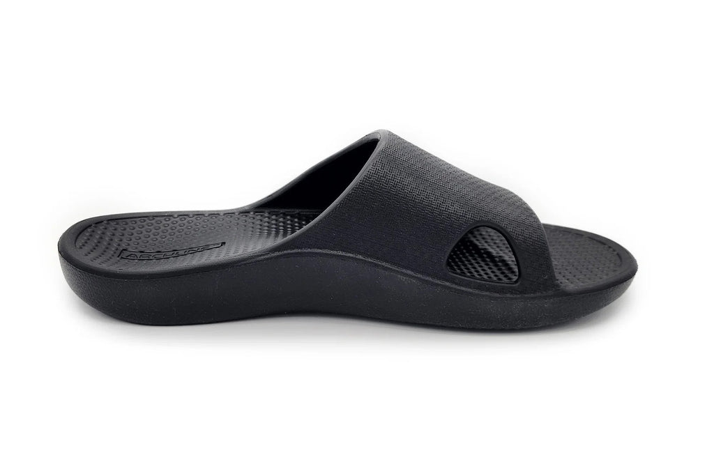Archline Rebound Black Slides - Ultimate Comfort & Style