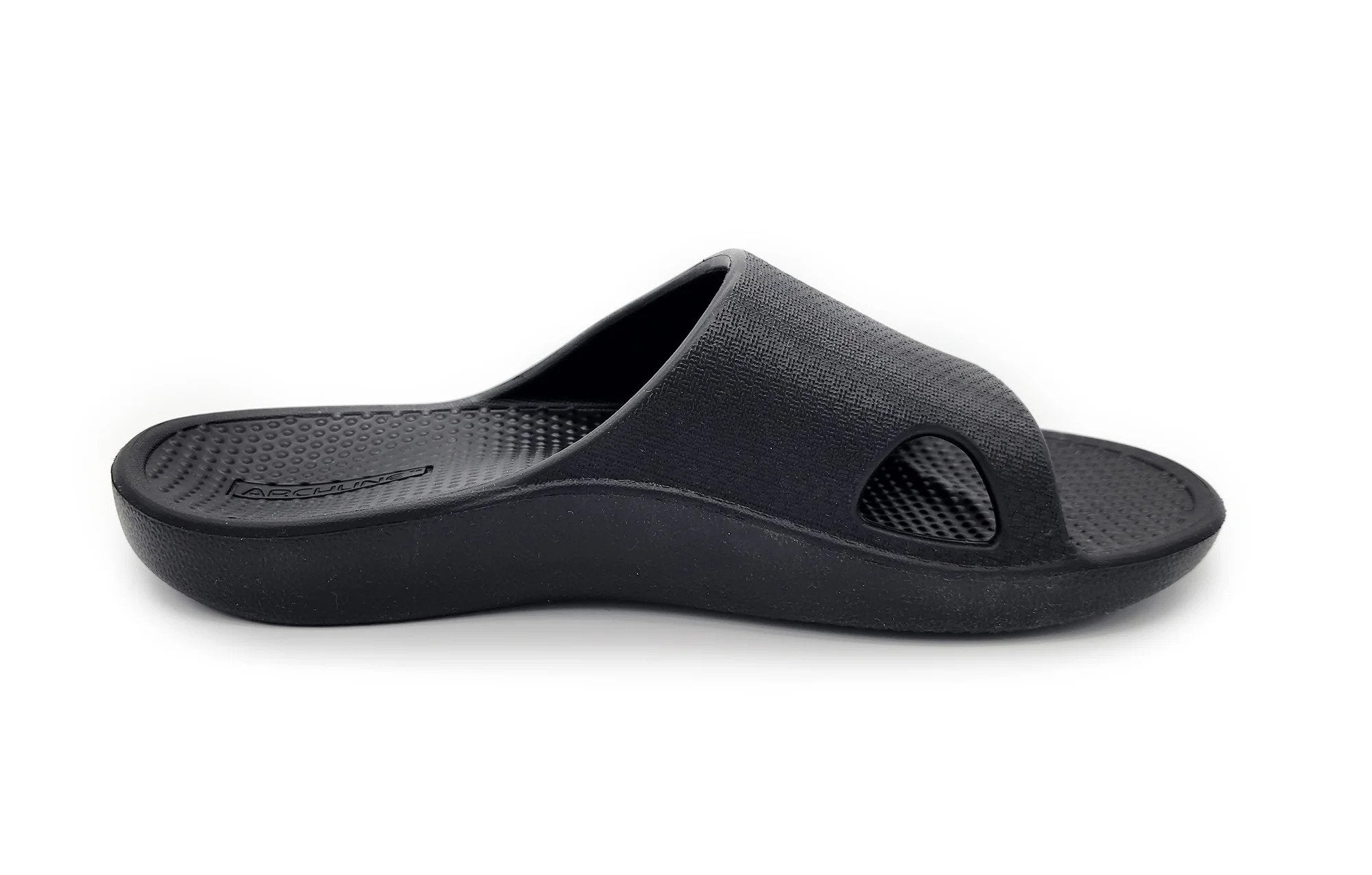 Archline Rebound Black Slides - Ultimate Comfort & Style
