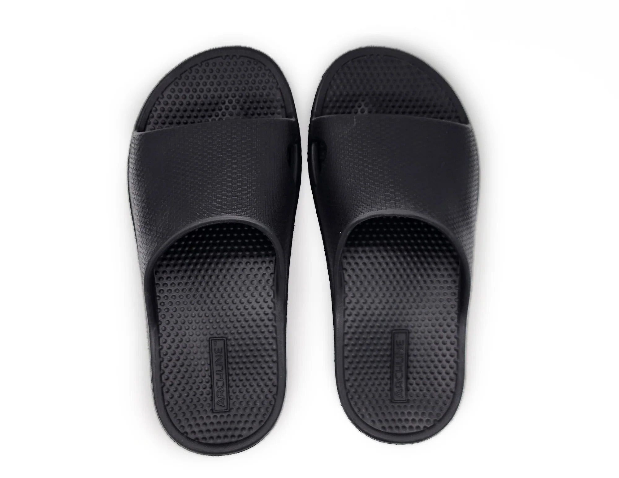 Archline Rebound Black Slides - Ultimate Comfort & Style