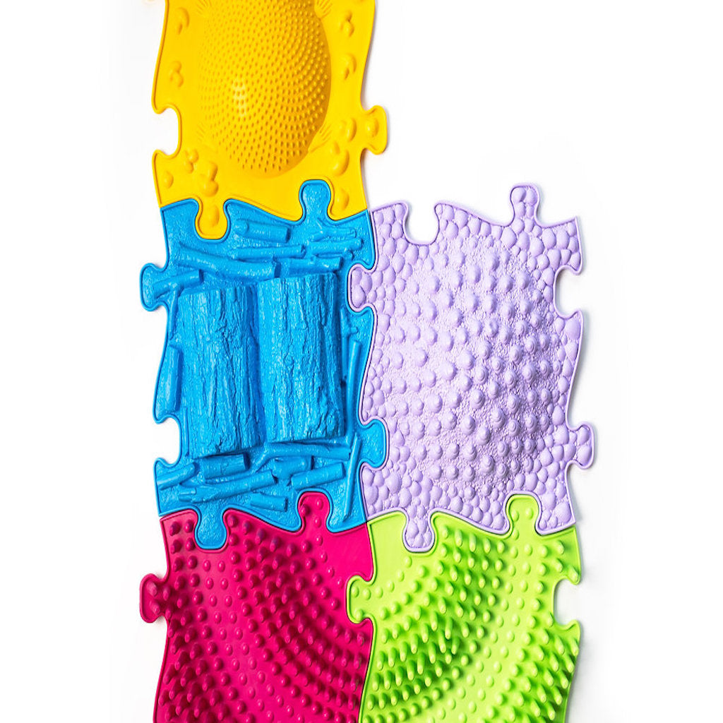 Muffik Royal Tactile Sensory Play Rug Set – 30 Textured Tiles