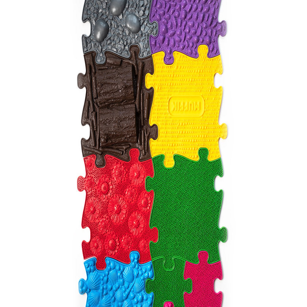 Muffik Royal Tactile Sensory Play Rug Set – 30 Textured Tiles