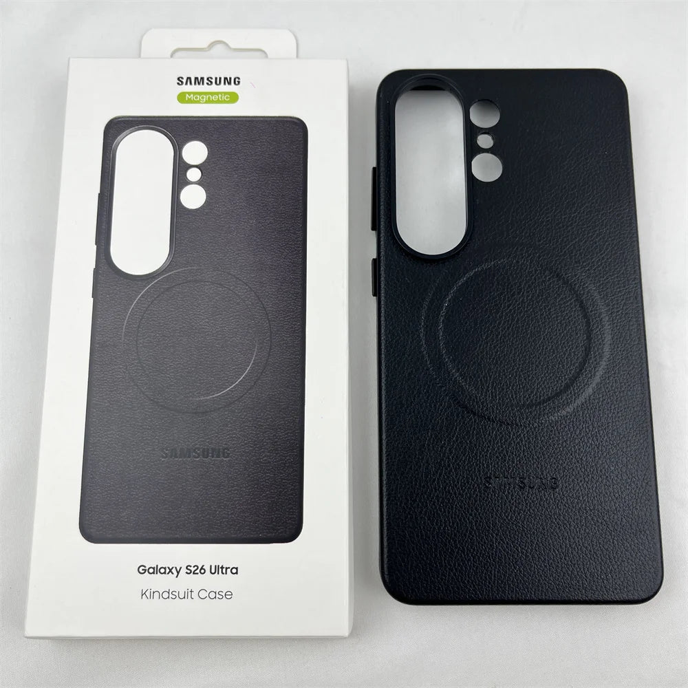 Luxurious Leather Magnetic Case for Samsung Galaxy S26 Ultra