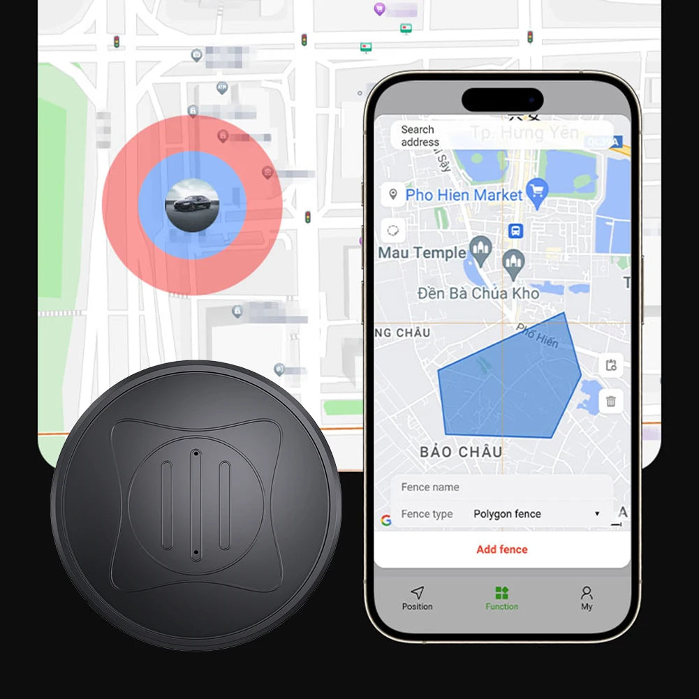 Mini Magnetic GPS Tracker for Pets & Kids - Real-Time Location Tracker