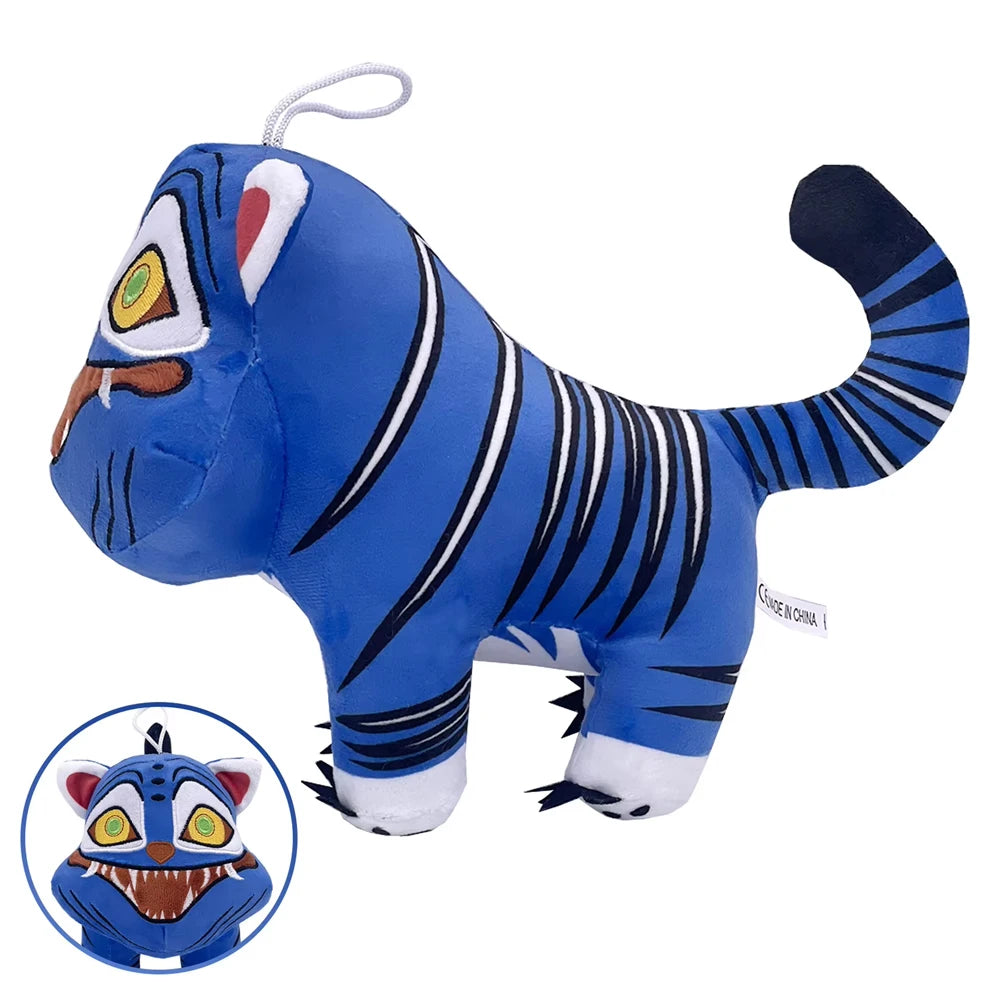 Cute 3-Eyed Purple Tiger Plush Monster - Perfect Gift for Fans!