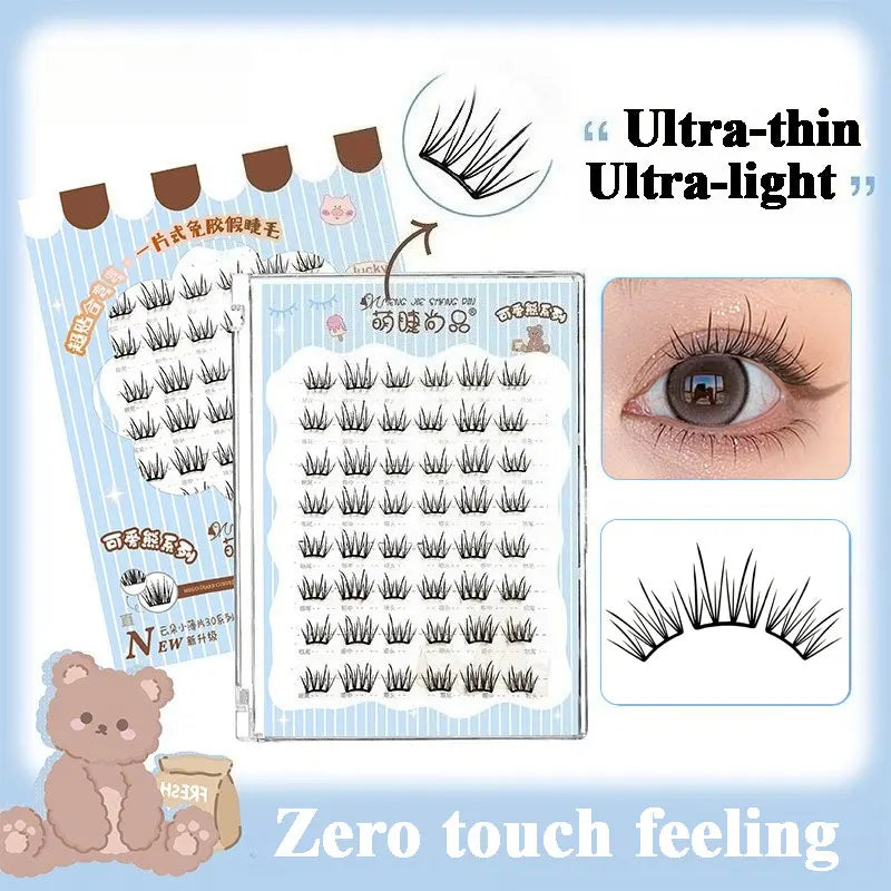 Manga Eyelashes: Ultra-Thin DIY Segmented Lashes Without Glue
