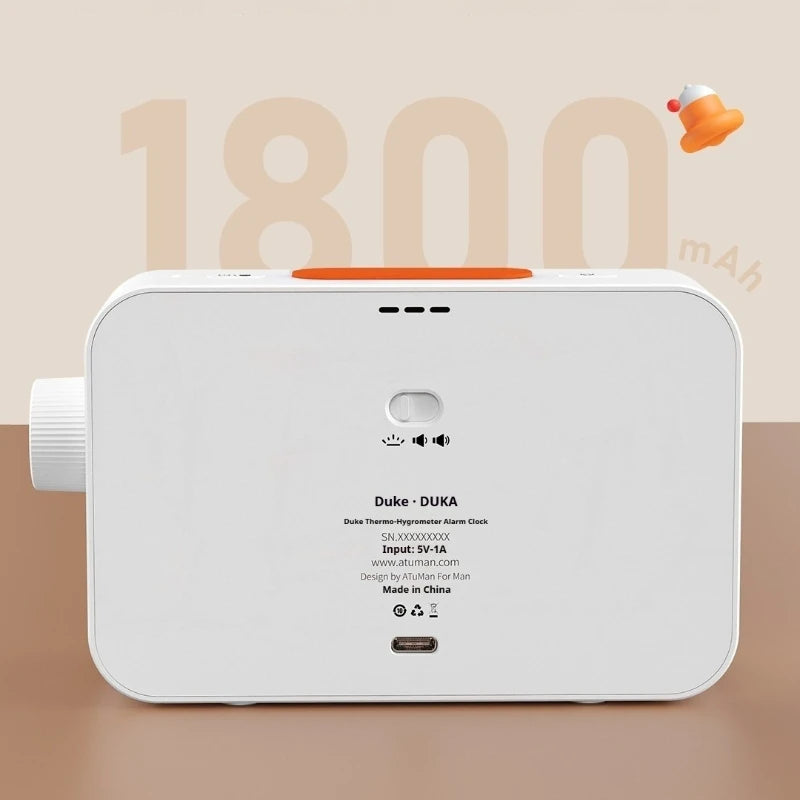 DUKA MT2 Multi-Function Thermohygrometer & Alarm Clock for Home