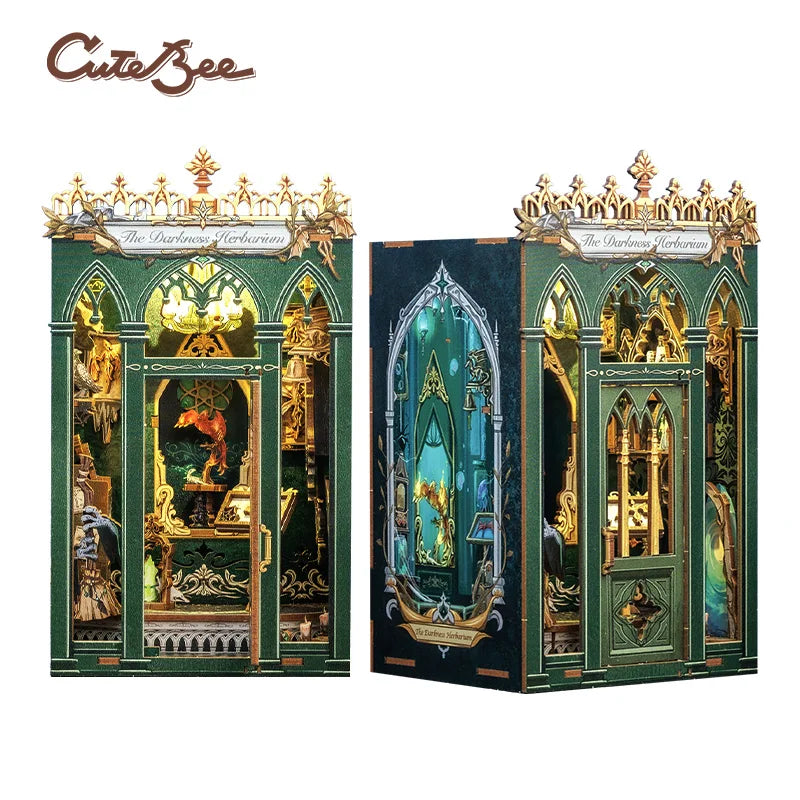 CUTEBEE 3D Miniature DIY Book Nook Kit with LED - Perfect Gift