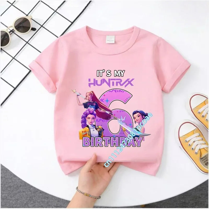 K-Pop Demon Hunters T-Shirt - Fun Summer Tee for Kids 7-13