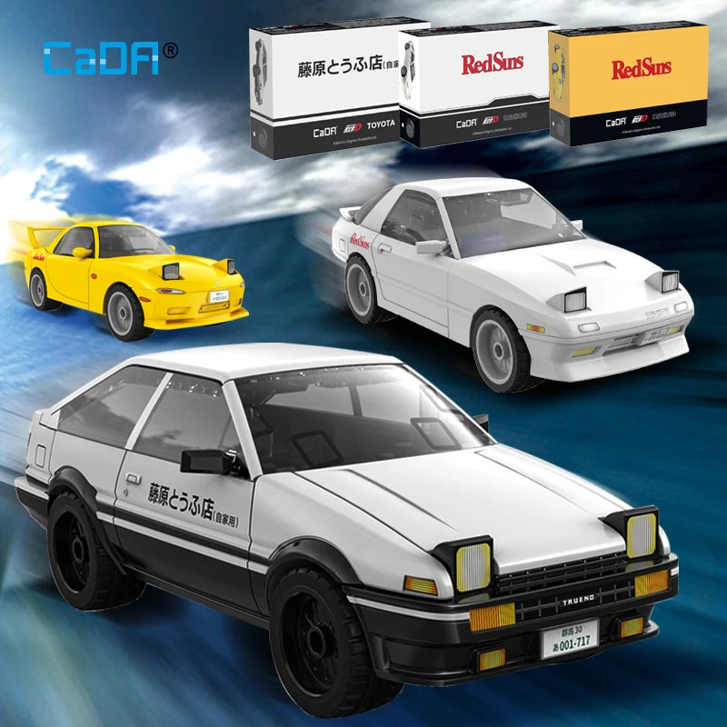 Cada Initial D Champion Vehicle Building Blocks for Creative Play